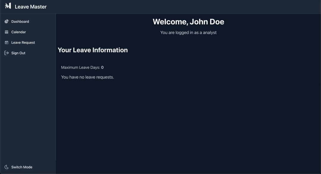 Leave Master - Frontend Uygulaması - Image 4