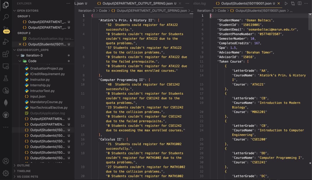 Öğrenci Kayıt Sistemi - Java ve Python - Image 4